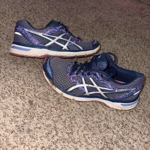 Asics Gel Excite 4 Running Shoes Sneakers Navy Purple Women’s Size 9.5